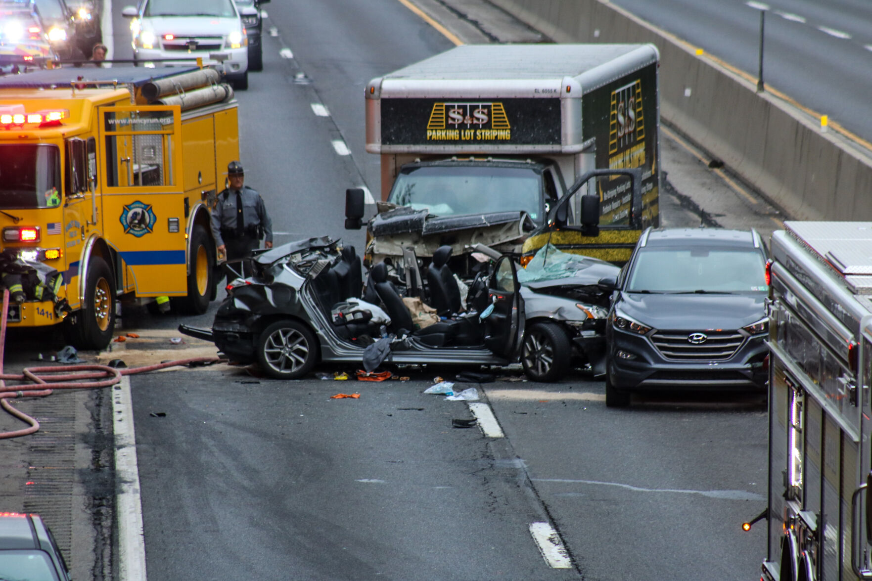 8 Vehicles Involved In Crash On Route 22 In Bethlehem Township | Lehigh ...