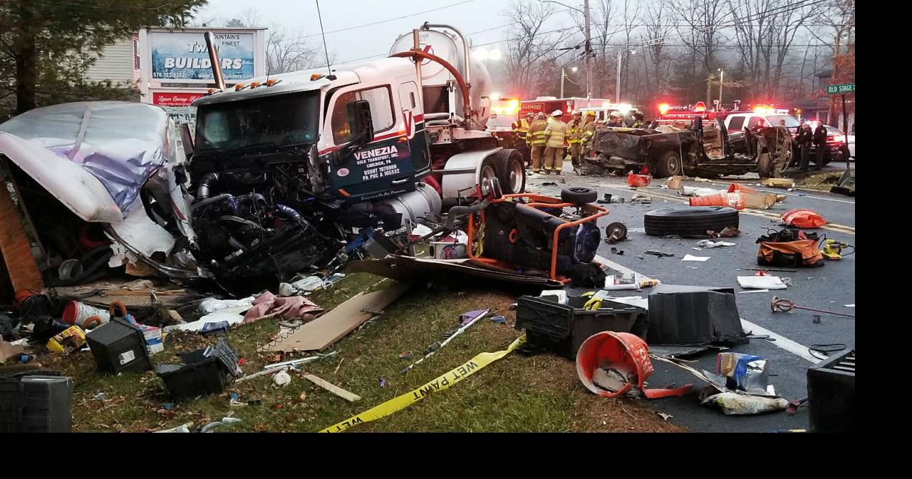 Tractor trailer, pickup truck crash in Carbon County | News | wfmz.com