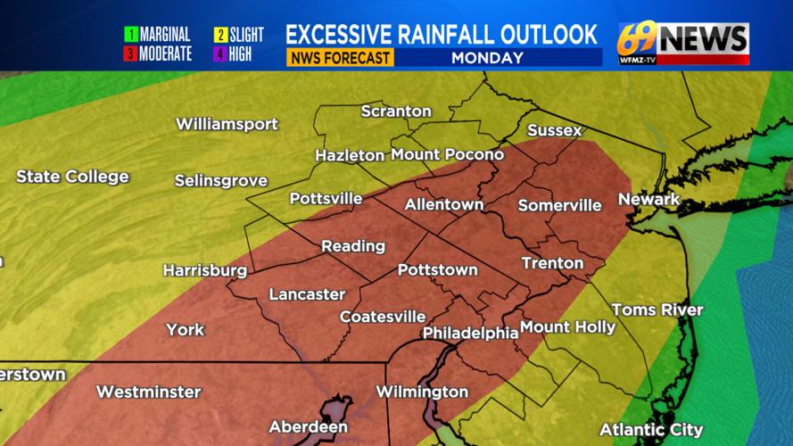 Flood watches through Monday evening highlight potential for tropical ...