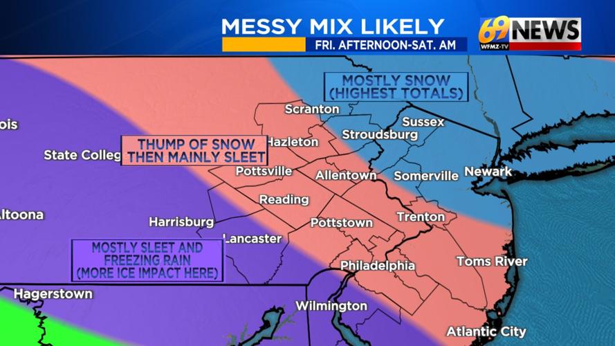 A wintry mix on the way later Friday into early Saturday | Weather ...