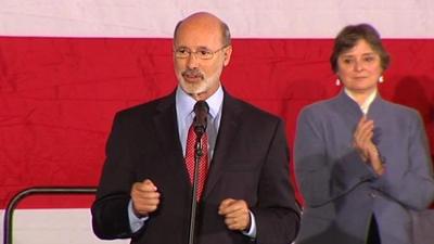 Tom Wolf Ousts Tom Corbett From Pennsylvania Governor S Office Pennsylvania News Wfmz Com