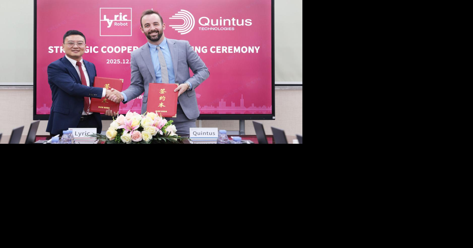 Quintus Technologies and Lyric Robot Form Strategic Collaboration to Accelerate Industrialization of Solid-State Battery Production