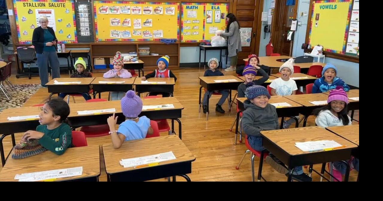 ‘Every one is a gift of love’: First Presbyterian Church gives homemade hats to all Allentown first graders
