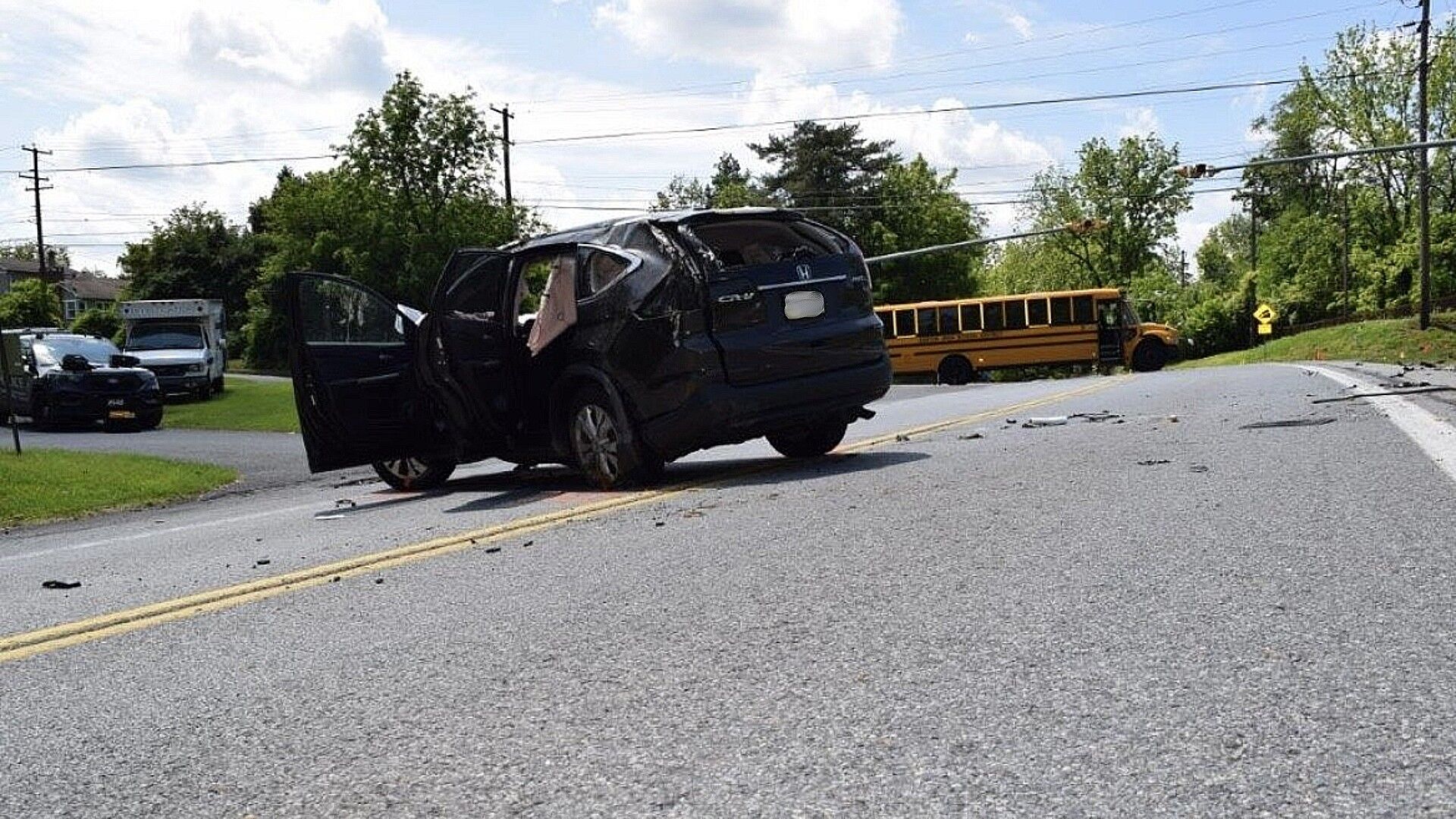 Woman seriously injured in crash involving EASD school bus | Lehigh ...
