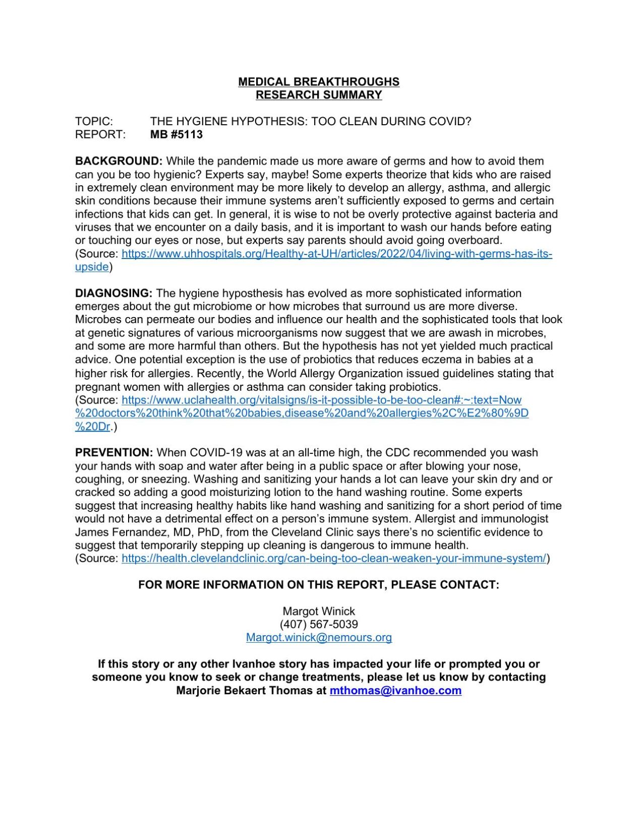 Too Clean Hypothesis Examples Health Beat: Hygiene hypothesis: Too clean during COVID? | Health Beat ...