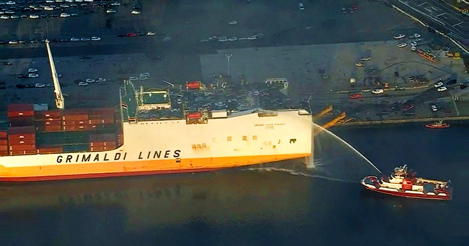 2 New Jersey firefighters died battling a blaze deep in a ship carrying 1,200 vehicles - Vimarsana News