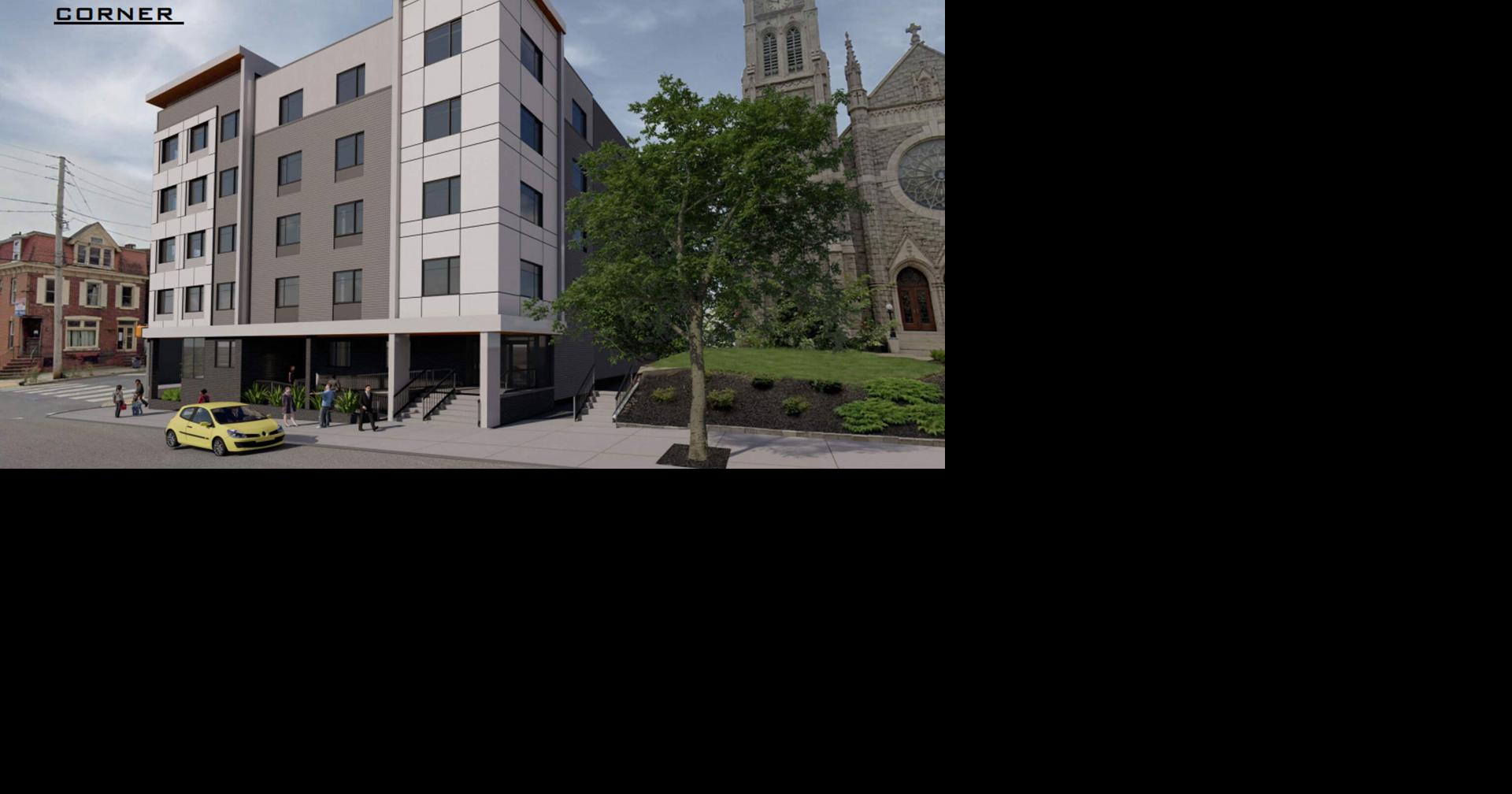 Walnut Square Apartments Allentown affordable housing entrance