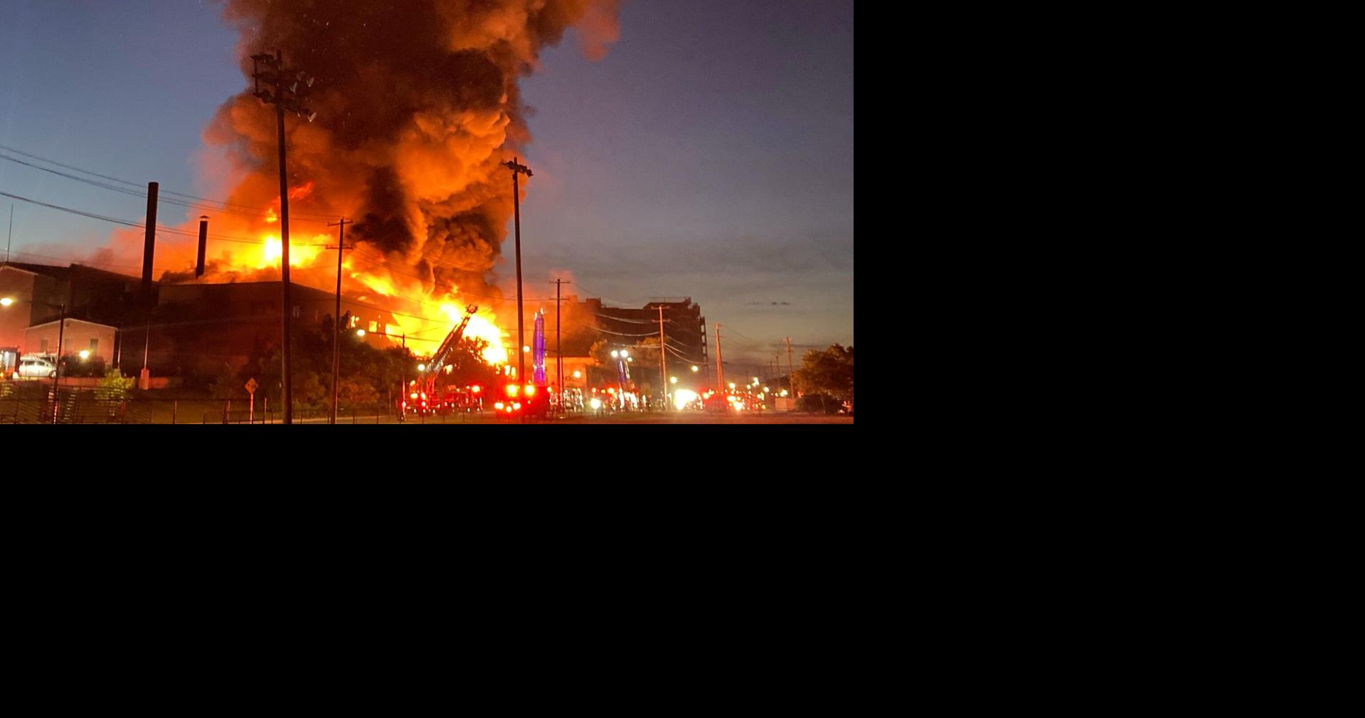 Blaze rips through former Allentown factory