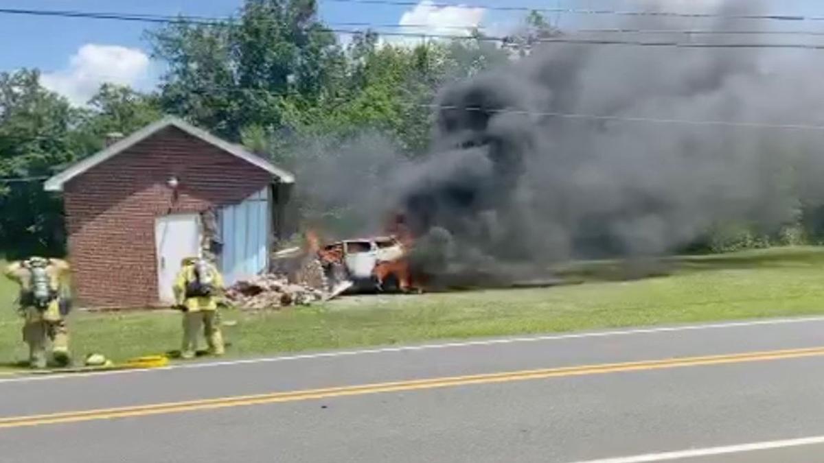 Person dead after fiery crash in Richland Township Southeastern