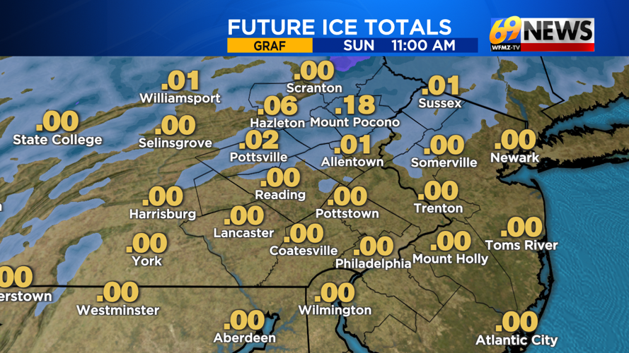 Snow changes to ice and rain tonight; mild and wet Sunday then turning ...