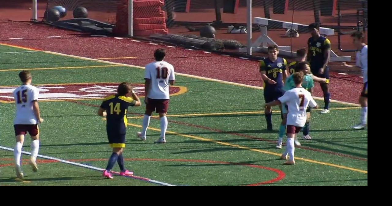 Alvernia men's soccer yields pair of late goals in loss to Rochester
