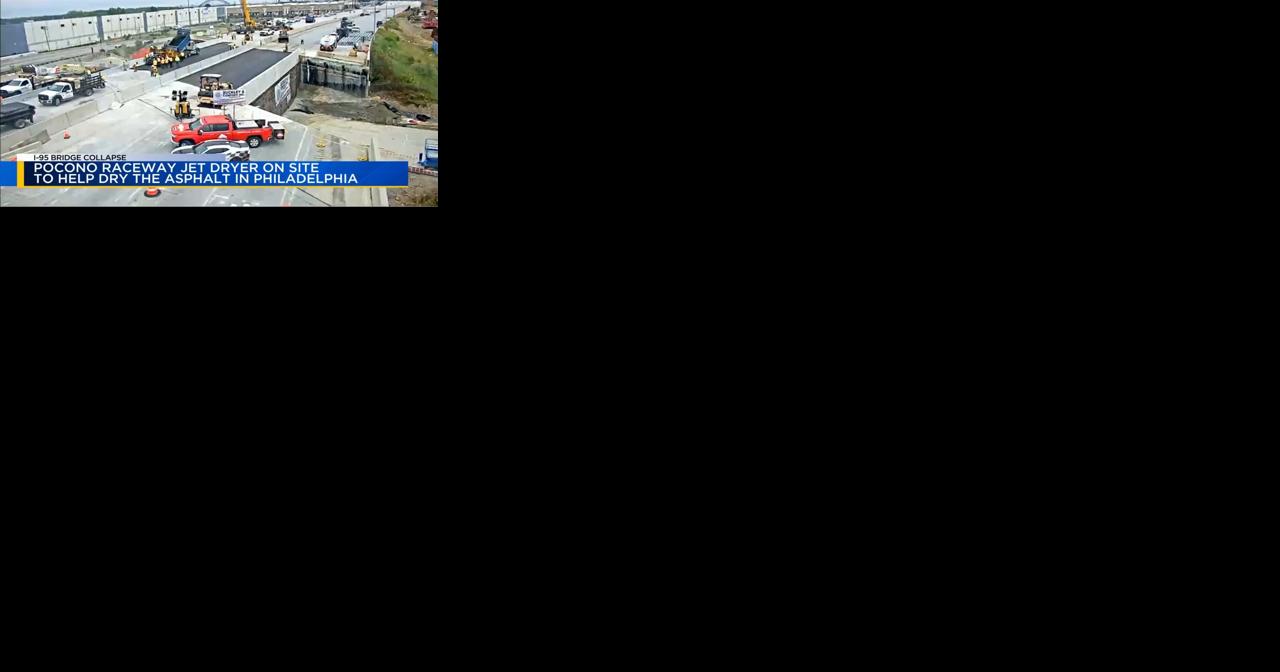 Pocono Raceway jet dryer on site to help dry I-95 asphalt - Vimarsana News