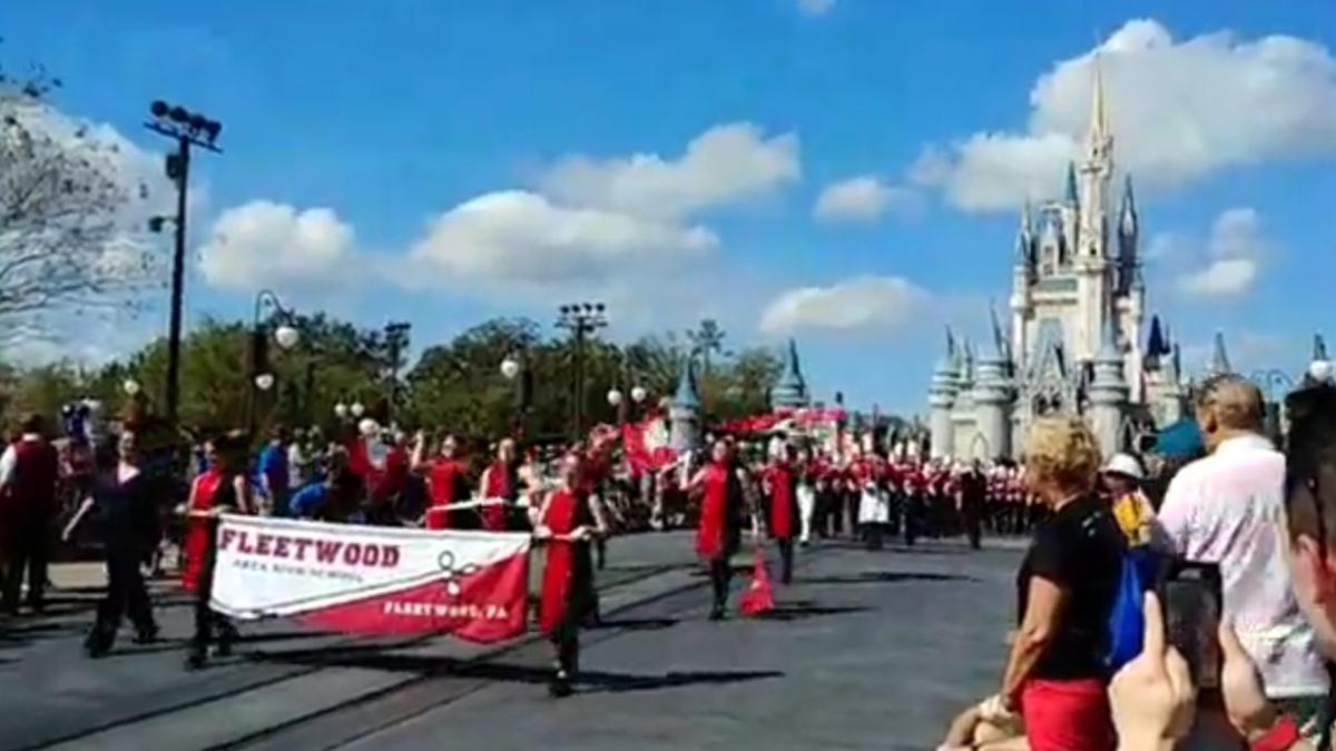 Fleetwood Area Hs Band Performs On Disney S Main Street Usa Berks Regional News Wfmz Com
