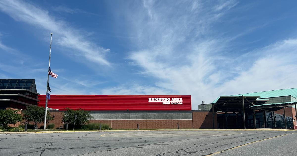 The exterior of Hamburg Area High School.