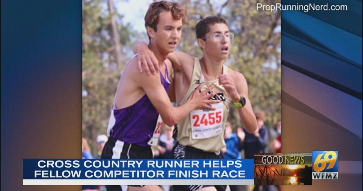Callum Roughan Cross country runner helps competitor finish race | Good News | wfmz.com