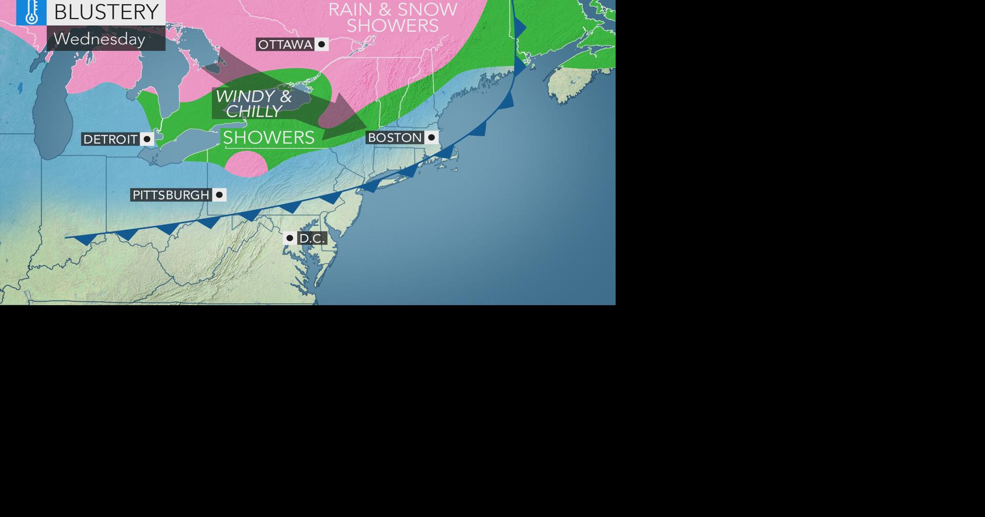 Windy with a blast of chilly air moving in the next 24 hours | | wfmz.com