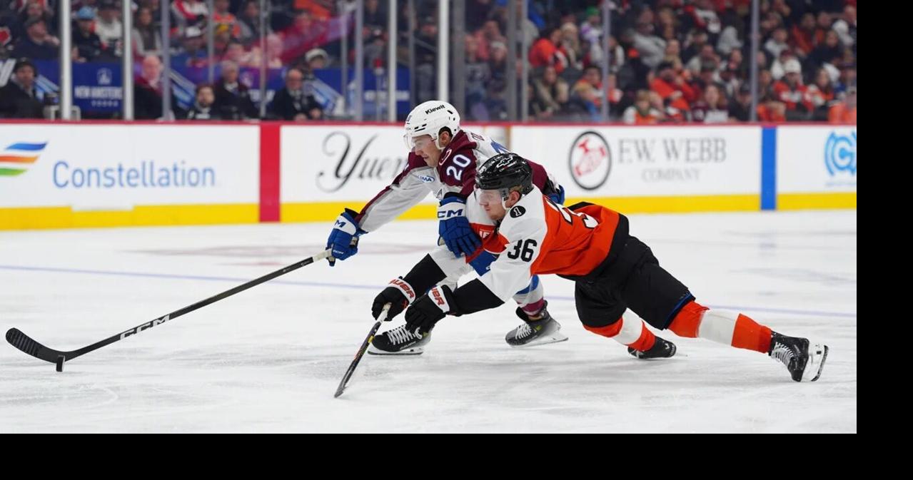Colorado Avalanche cool off surging Flyers with 3-2 victory