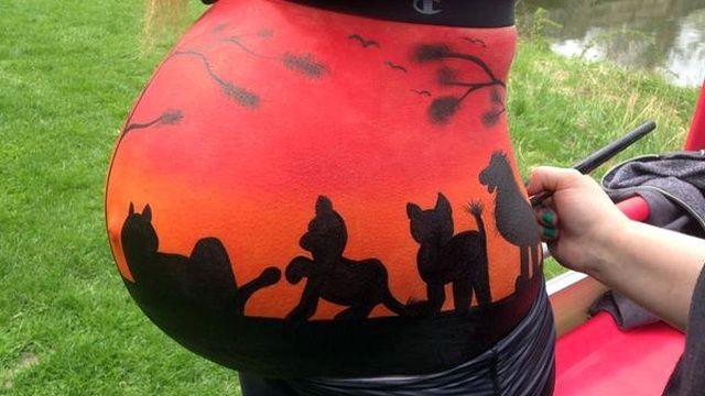 Expectant Moms Add Pizzazz To Pregnancy With Belly Painting