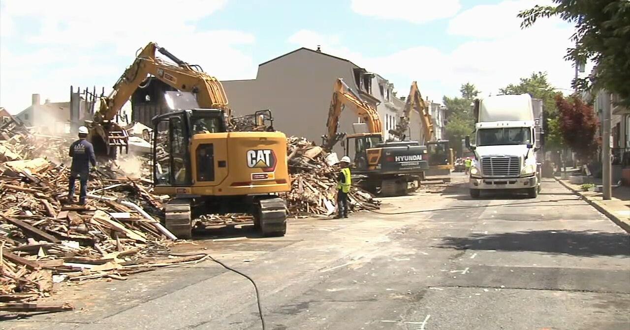 9 Easton rowhomes demolished a year after massive fire: What's next? - Vimarsana News
