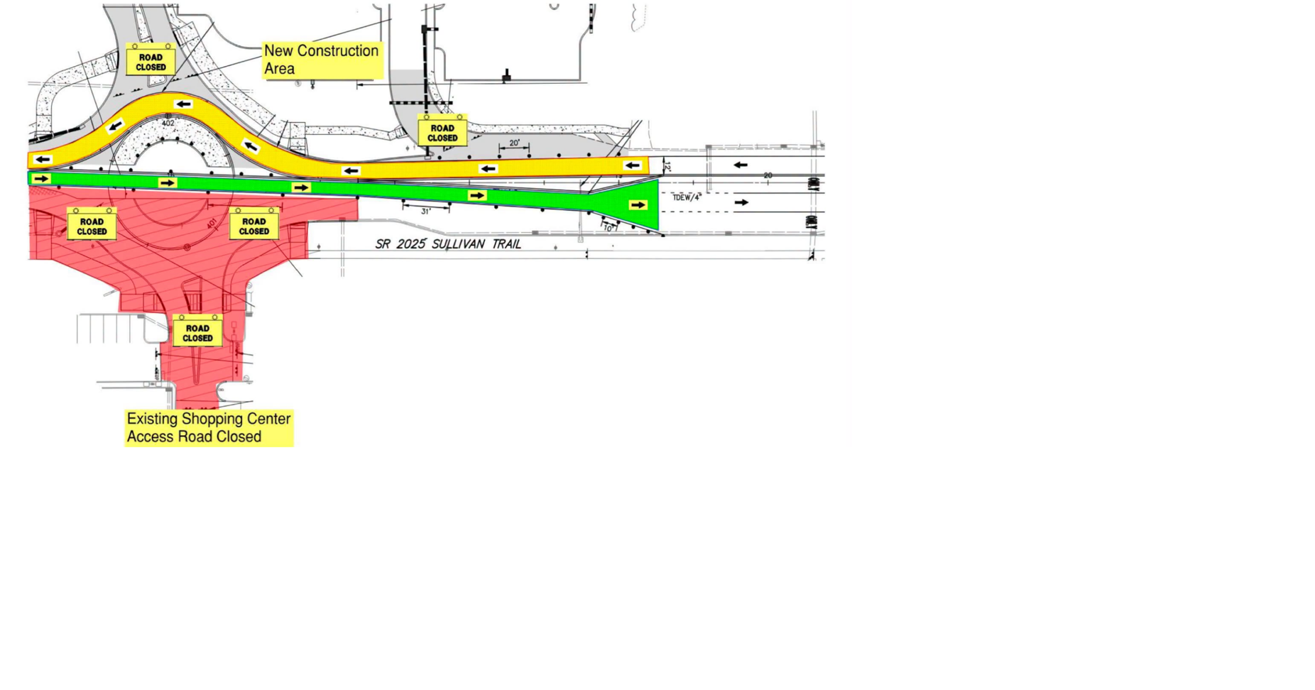 Roundabout construction to prompt new traffic pattern on Sullivan Trail ...