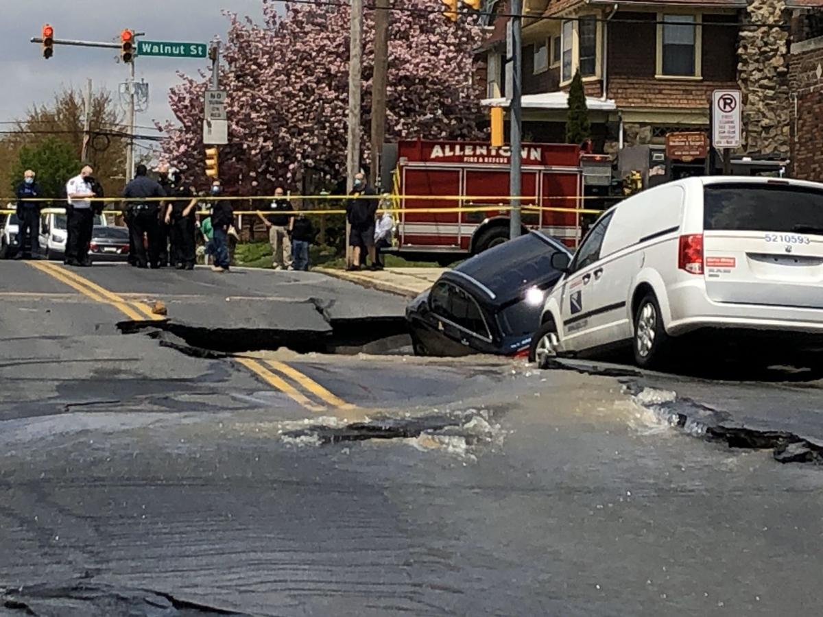 Allentown Road Reopens After Major Water Main Break Lehigh Valley Regional News Wfmz Com