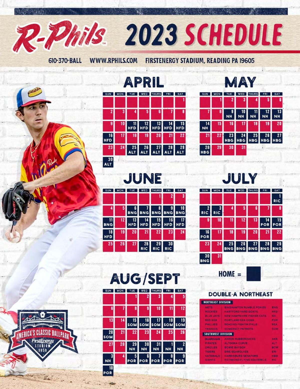 Reading Fightin Phils pull wraps off 2023 home schedule Berks