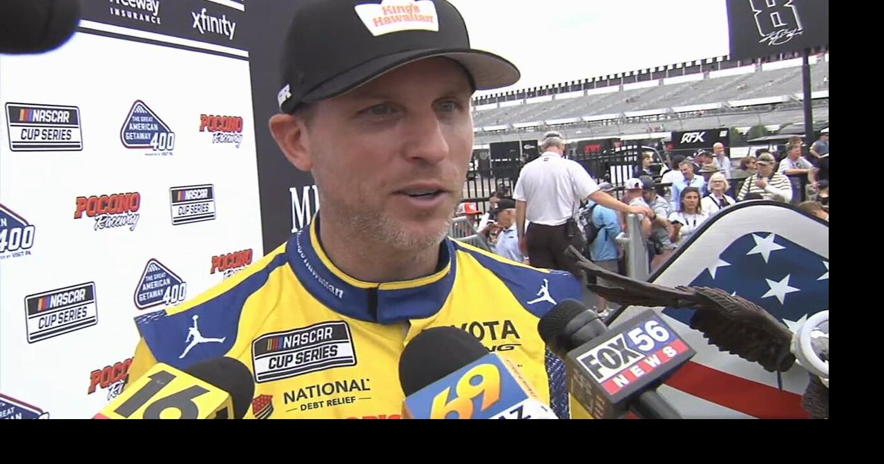 Denny Hamlin wins at Pocono for third straight NASCAR Cup Series victory |  Sports | wfmz.com