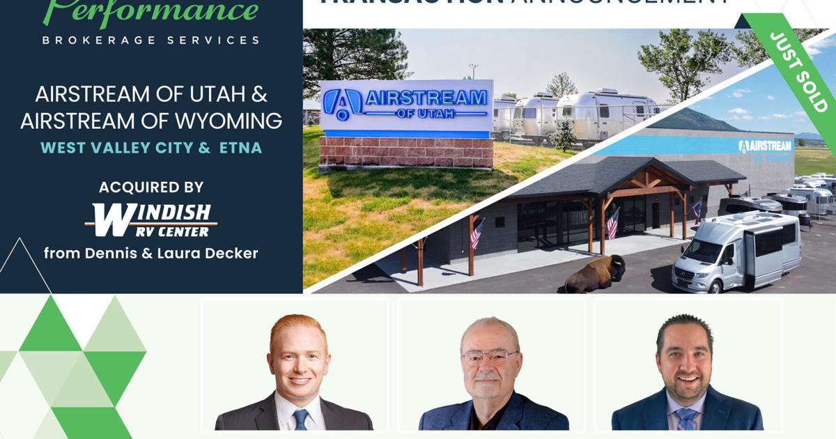 Performance Brokerage Services Advises on the Sale of Airstream of Utah and Airstream of Wyoming to Windish RV Center