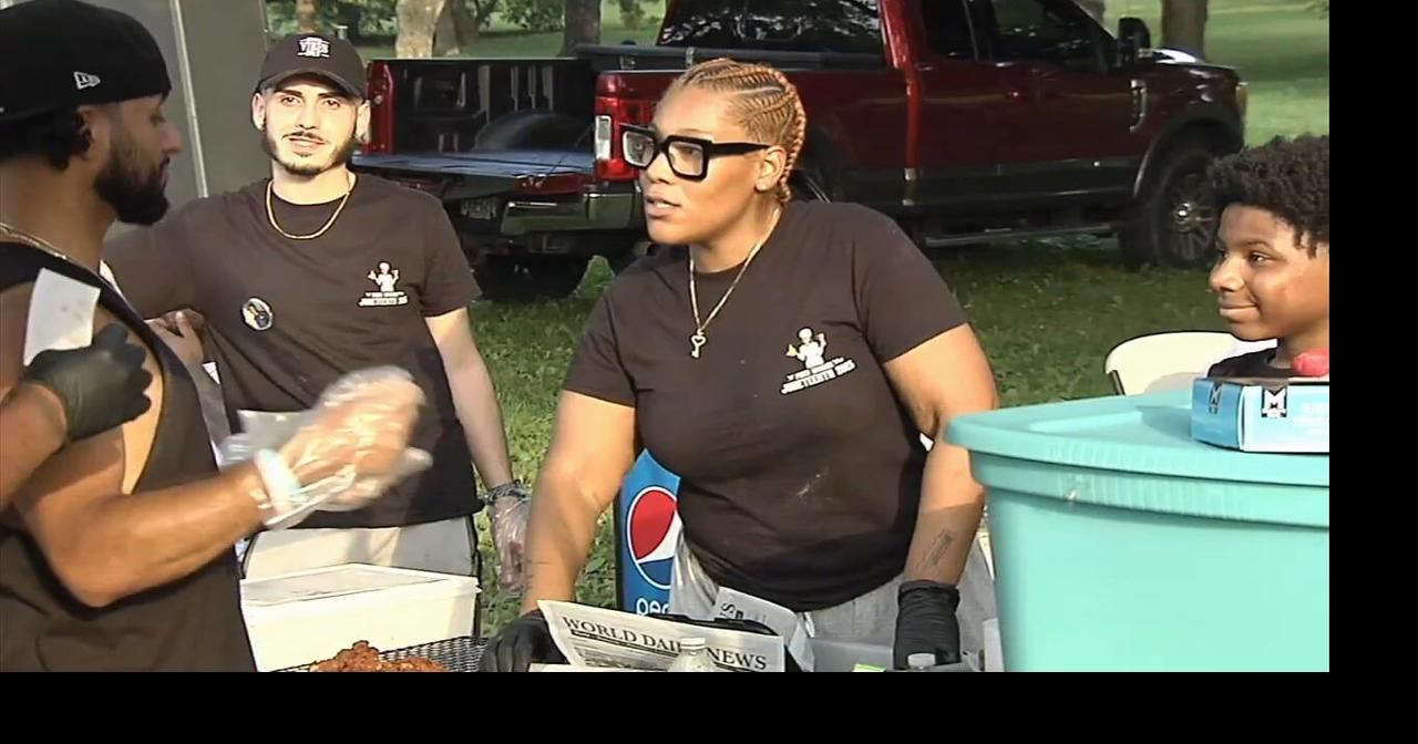Hot weather challenges participants at Juneteenth basketball tournament in Allentown