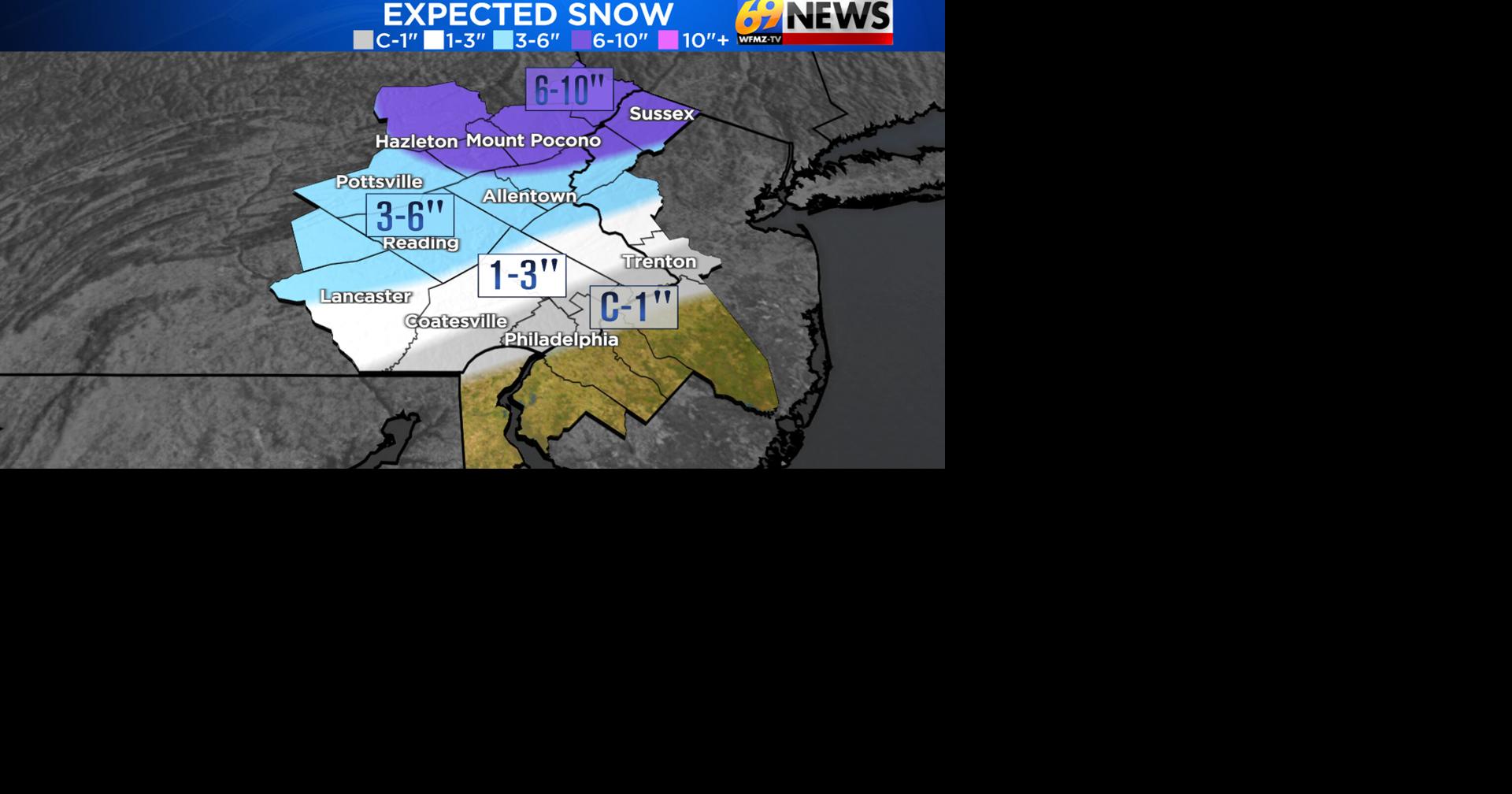 Winter storm still on track to bring first widespread accumulating snow ...