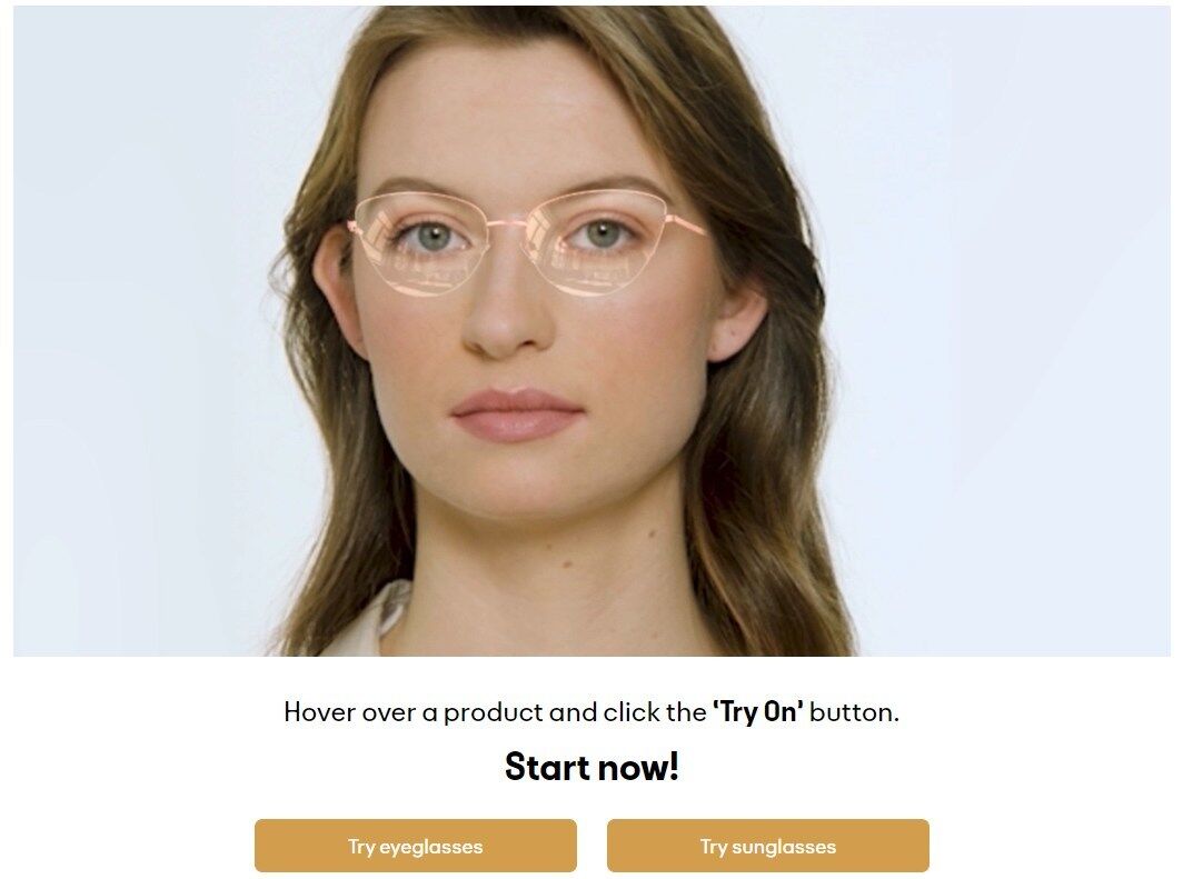 eyebuydirect virtual try on not working