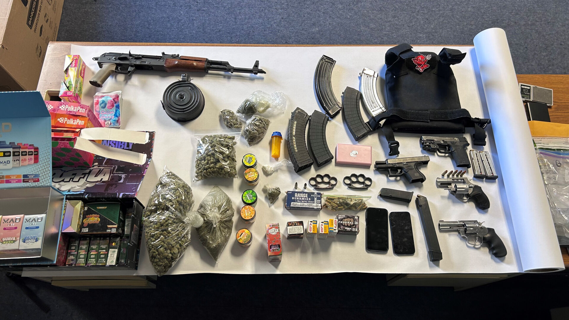 20-year-old charged with drug possession, stolen property, and firearms ...