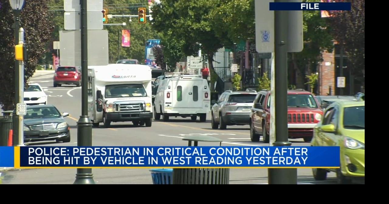 Pedestrian critically injured after being struck by car in West Reading ...