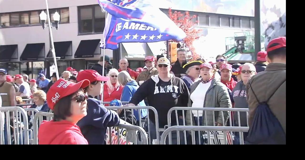 Trump rally in Pennsylvania battleground draws supporters, protestors ...