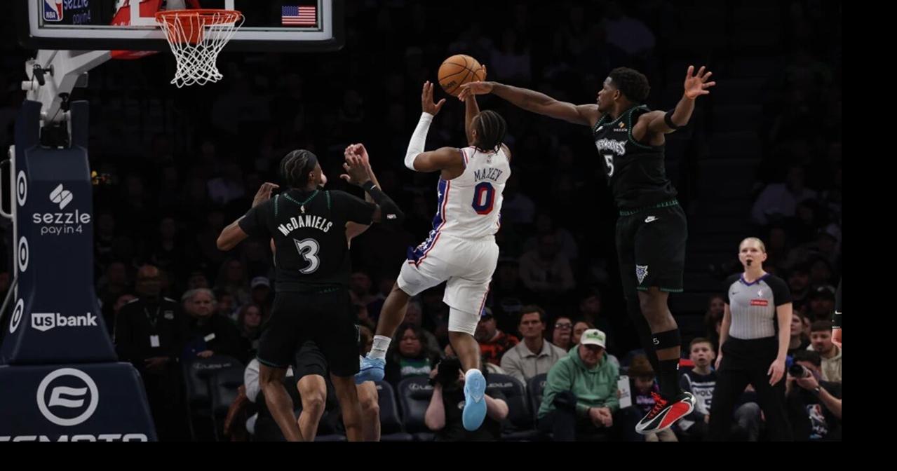 Sixers snap four-game losing streak with lopsided win in Minnesota