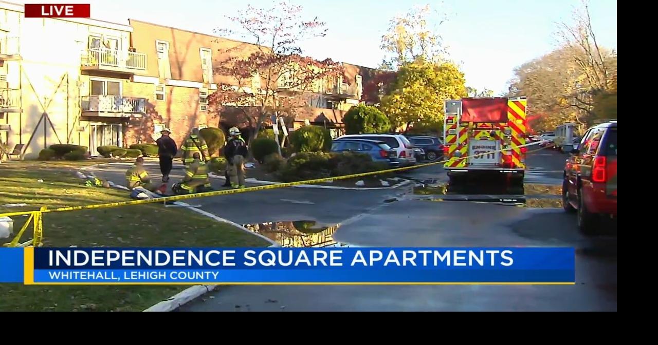 Crews battle apartment complex fire in Whitehall Township | Allentown ...