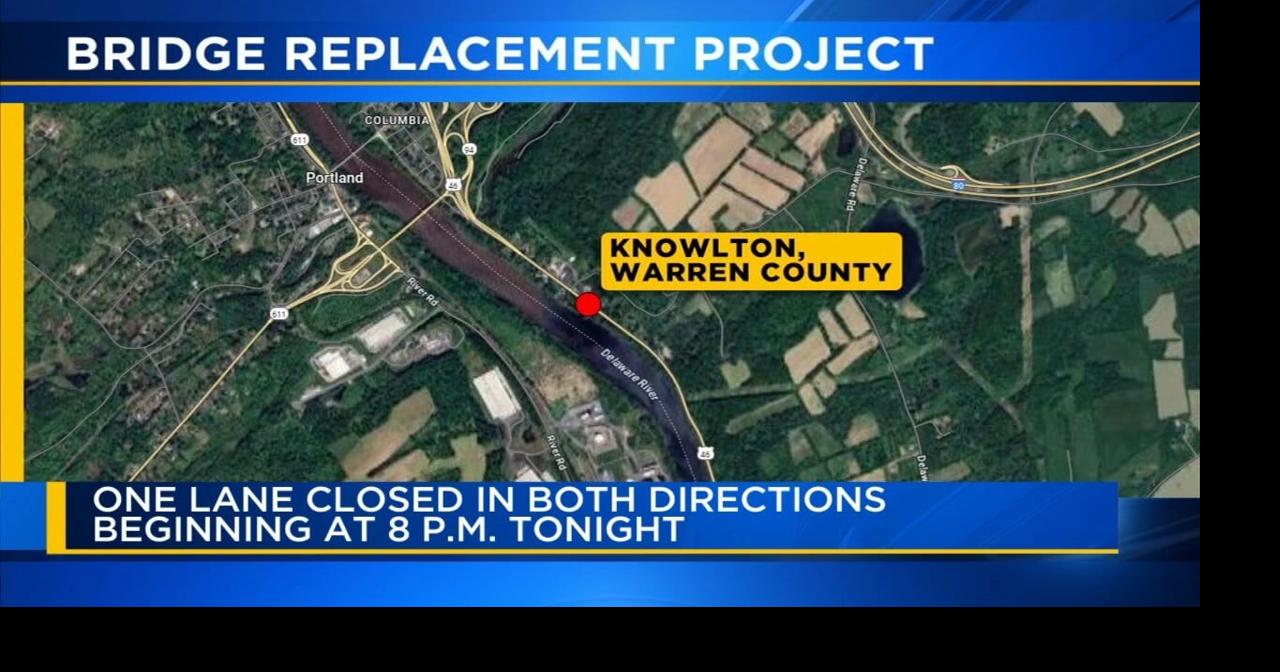 Lane closures on Route 46 starting Friday night for bridge replacement