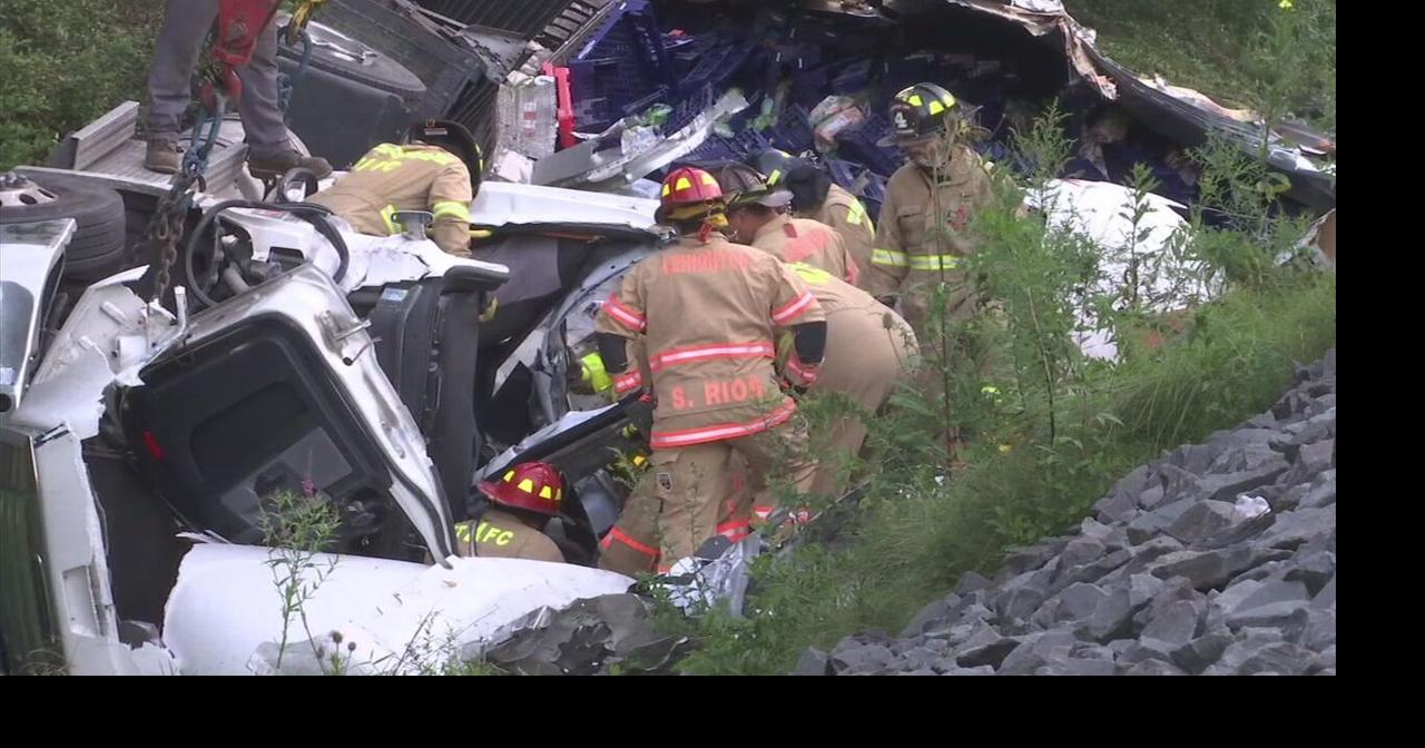 Driver rescued after tractor-trailer crash in Carbon Co. | Poconos and ...