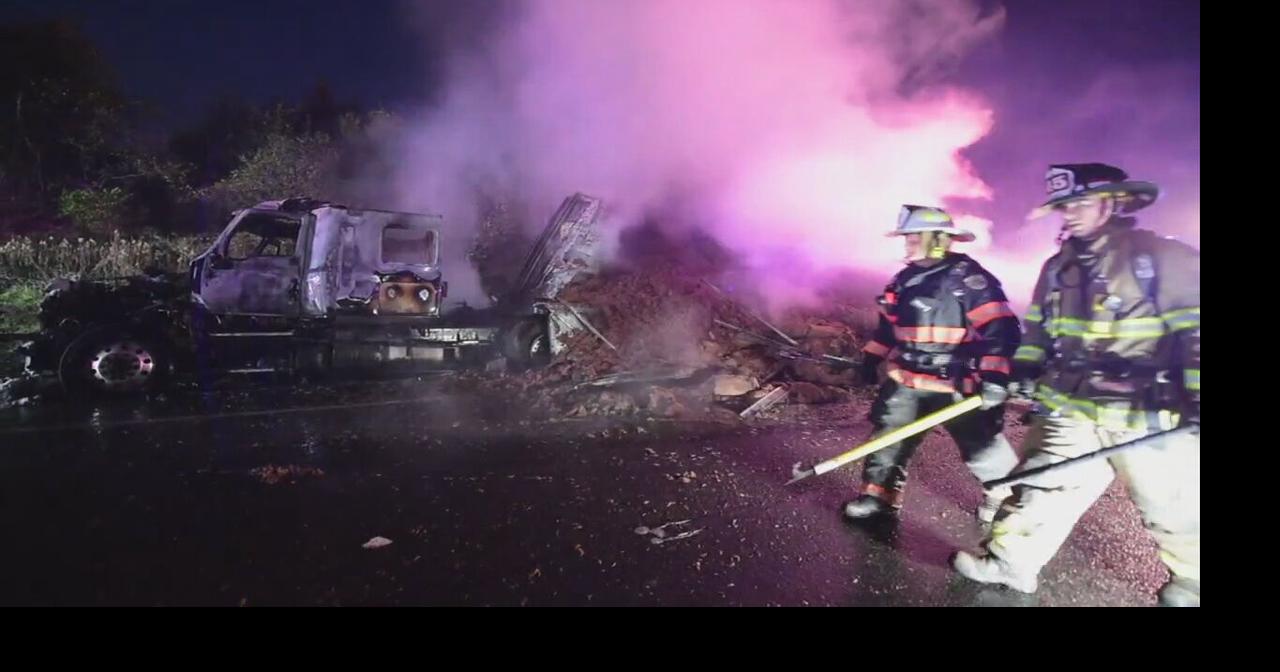 Fiery Tractor Trailer Crash Slows Traffic On I 78 In Nj Regional 5349