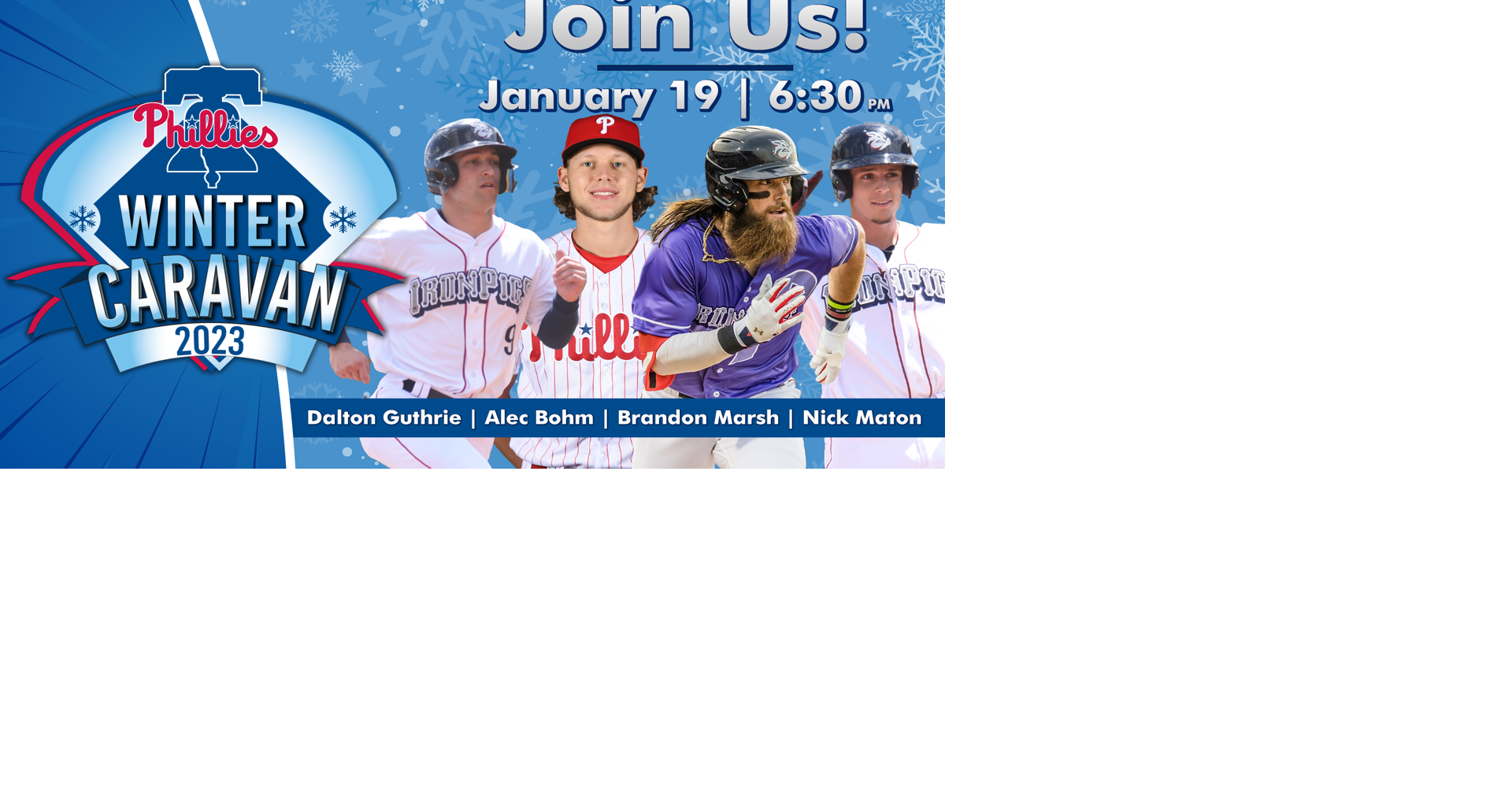 Bohm, Marsh, Maton and Guthrie to join the 2023 Phillies Winter Caravan