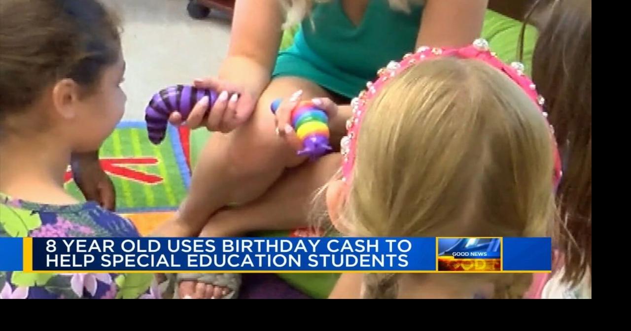 The best gift: 8-year-old girl uses birthday money to help school's