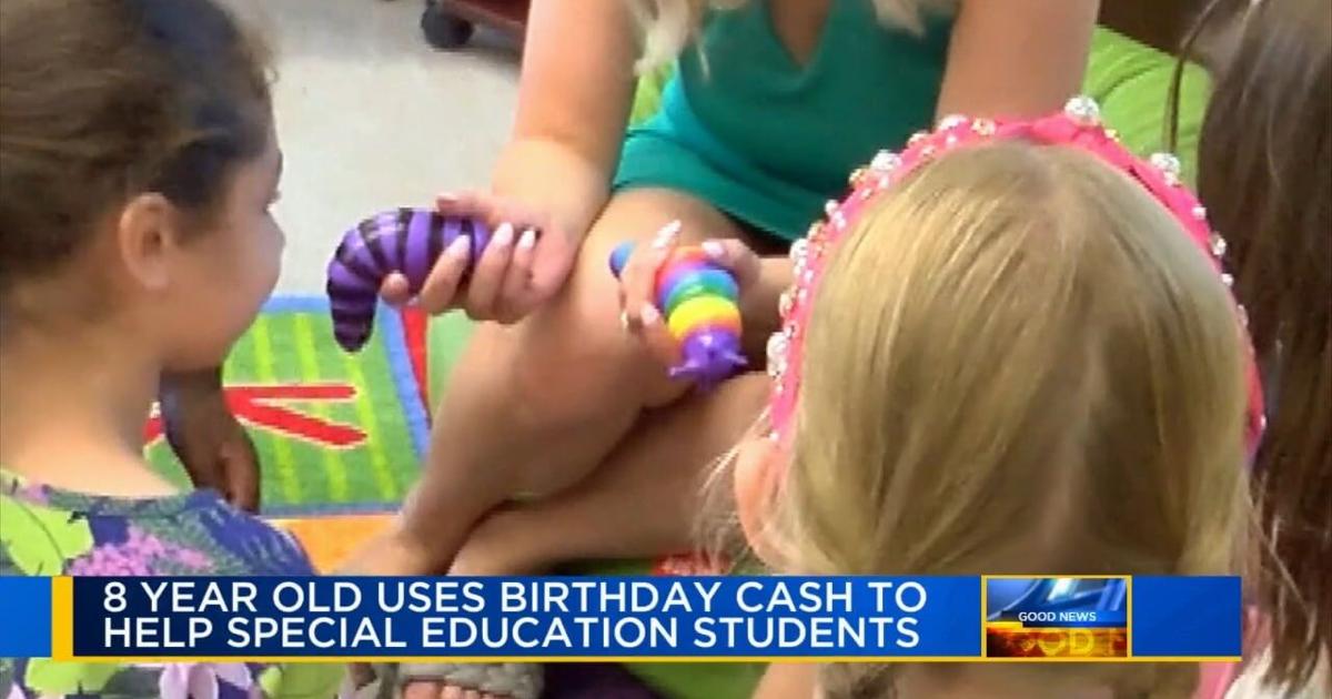 The best gift: 8-year-old girl uses birthday money to help school's