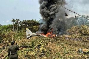 Colombia says 80 troops on crashed aircraft, many feared dead