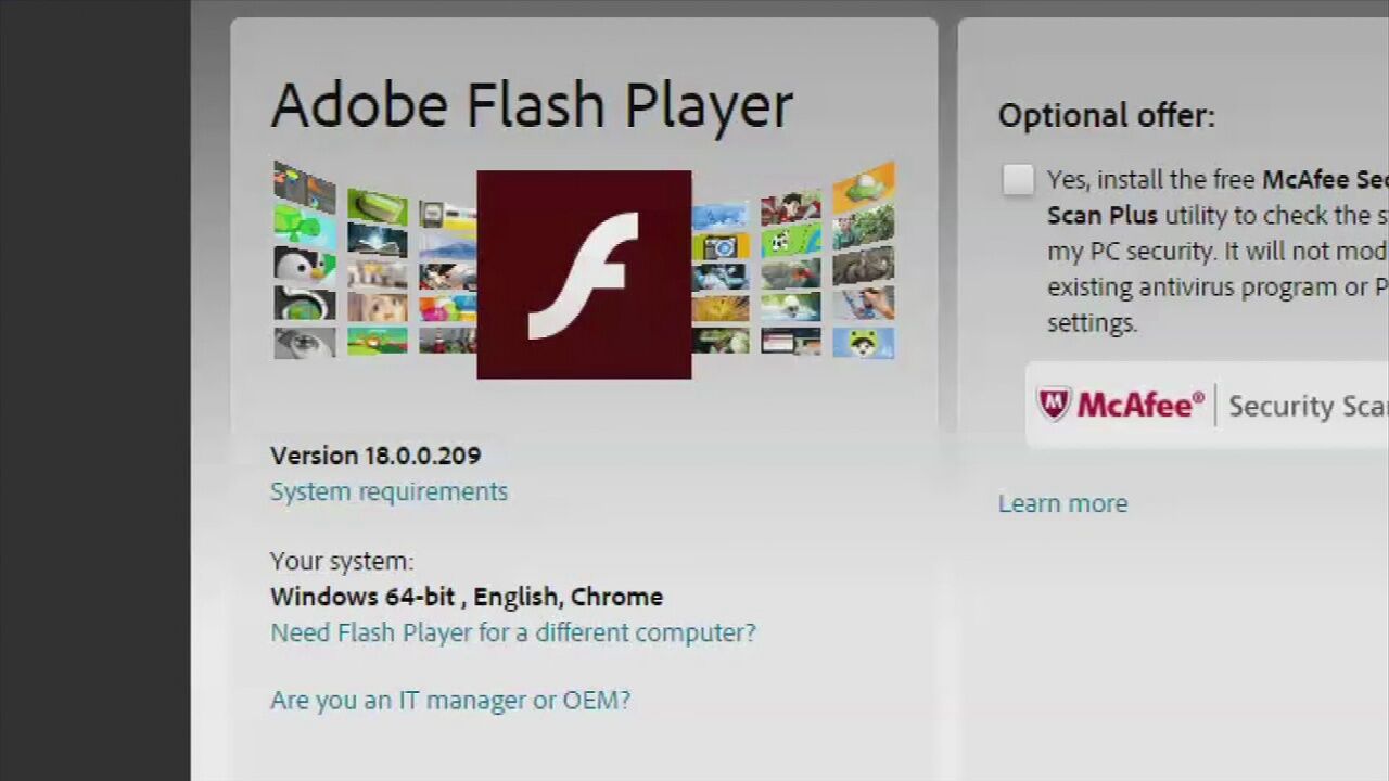 how to get adobe flash on computer