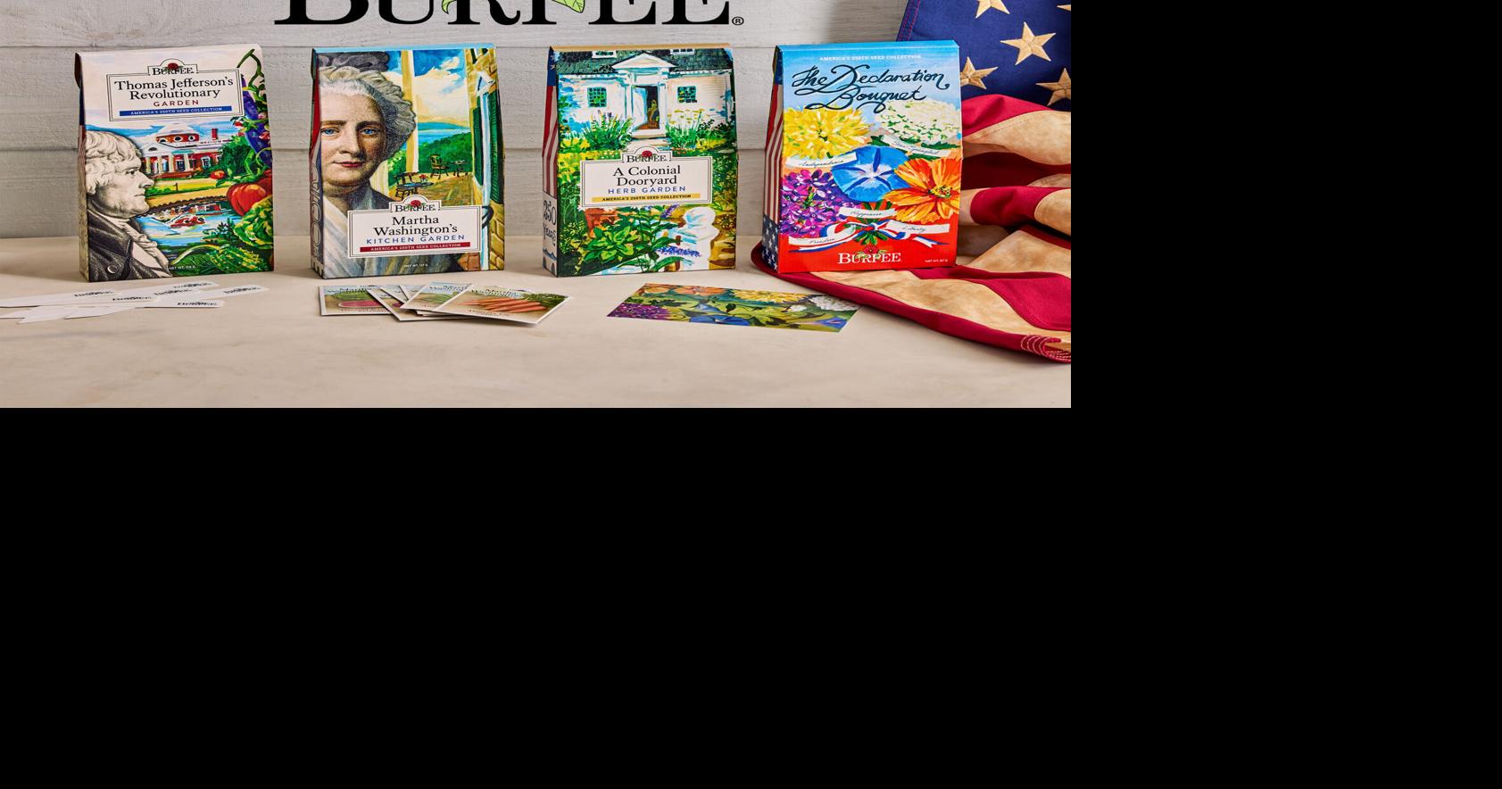 New commemorative seed collections honor America's 250th & celebrate the people, ideals and gardens that grew a nation