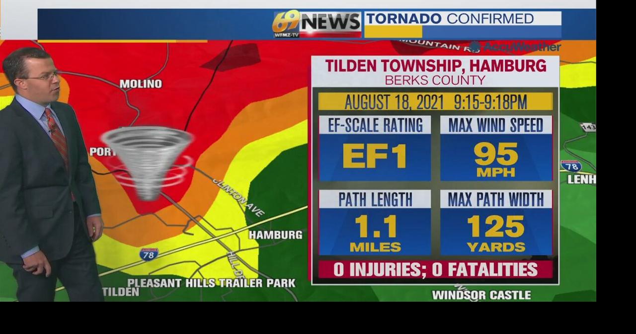 NWS confirms that tornado touched down near Hamburg | Berks Regional ...