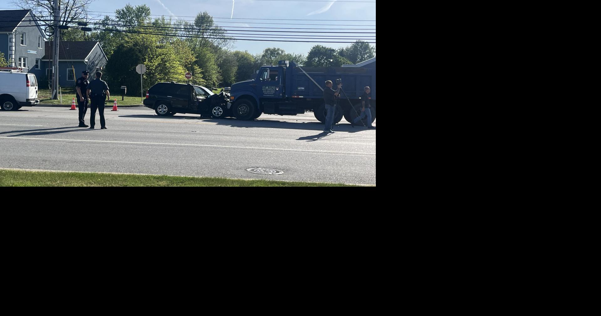 1 taken to hospital after crash involving SUV, dump truck on Route 309 ...