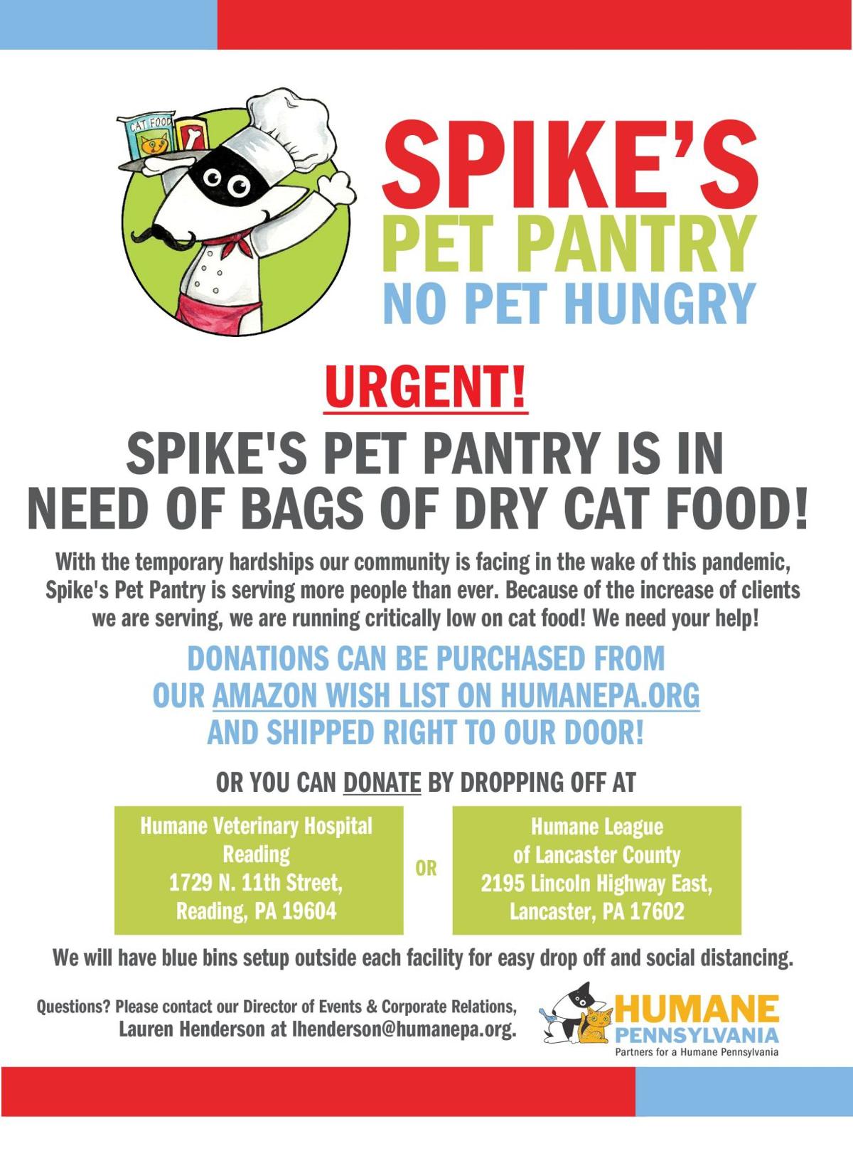 Pet Food Pantry In Critical Need Of Dry Cat Food Coronavirus Info Center Wfmz Com