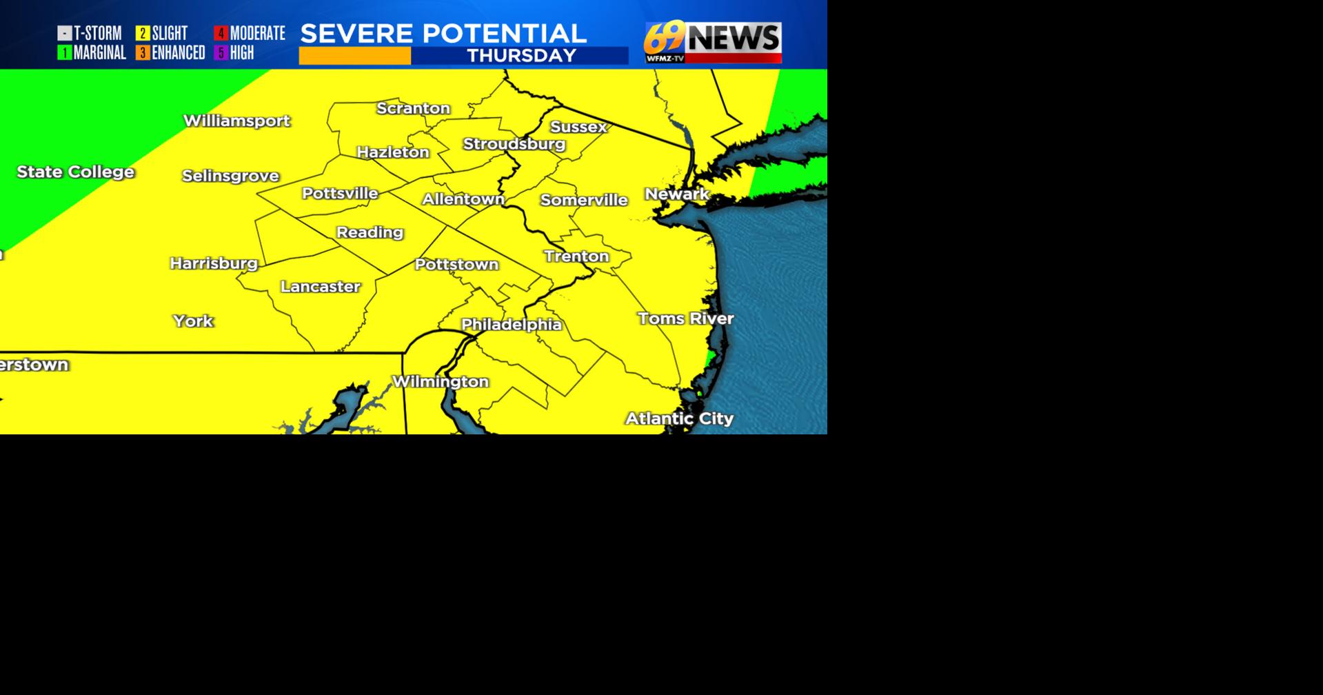 Gusty thunderstorms tonight, possibly severe; turning less humid and ...