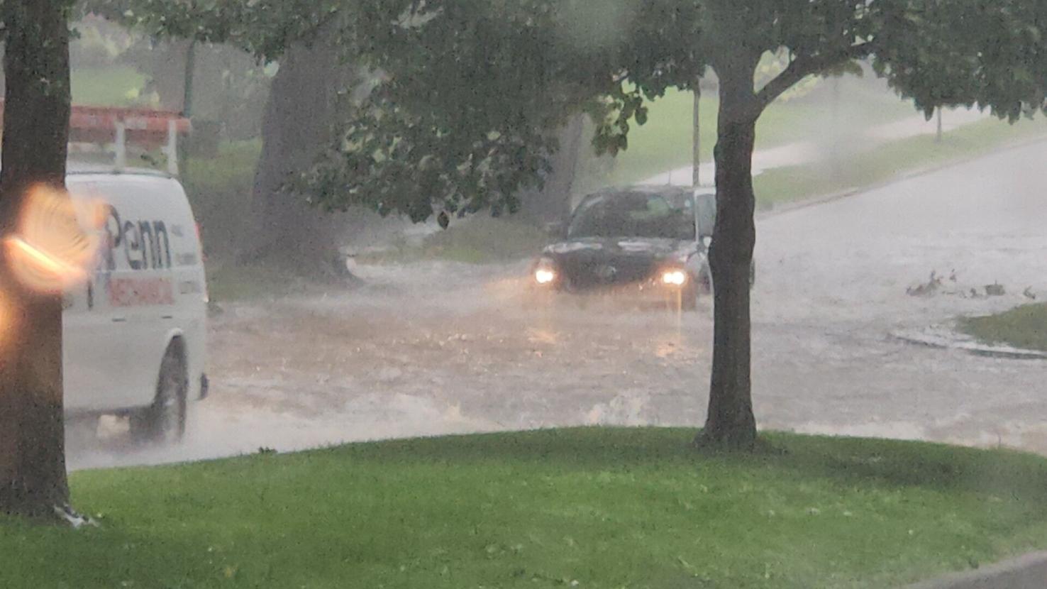 PHOTOS Storms cause flooded roads, downed trees in parts of Berks